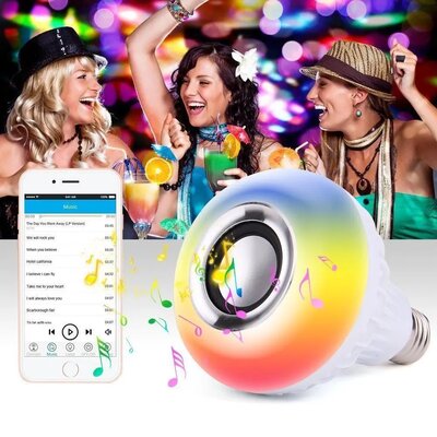 Bombilla RGB para música Bluetooth